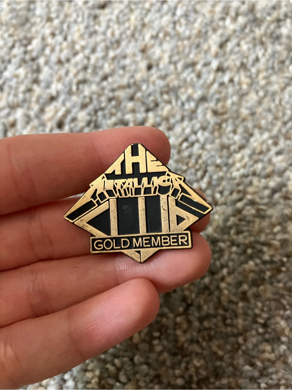 Metallica Gold Member Enamel Pin